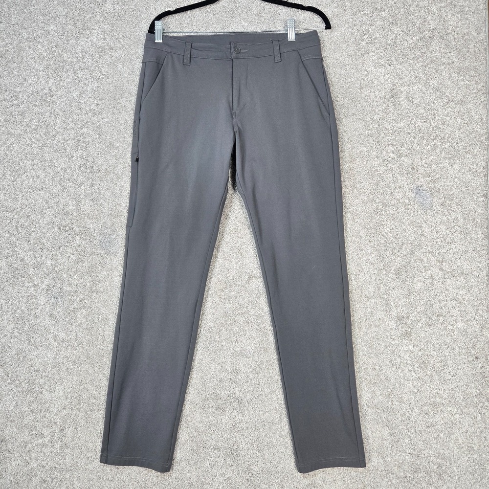 BYLT Everyday Pant 2.0 Mens 33 (Meas 32x30) Gray stretch Chino